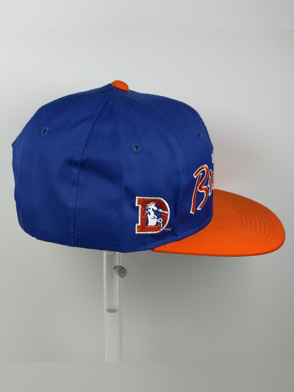 Vtg Denver Broncos Sports Specialties Snapback Hat 90s The Twill Script NWT Blue - Picture 5 of 12